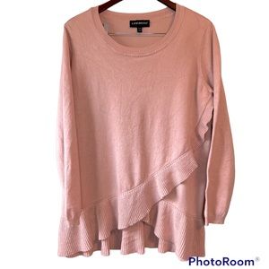 Lane Bryant Blush Ruffle Sweater Size 14/16 Women's